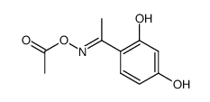 1-(2,4-dihydroxy-phenyl)-ethanon-(O-acetyl oxime ) Structure