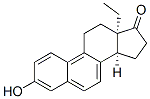Gona-1,3,5,7,9-pentaen-17-one, 13-ethyl-3-hydroxy-, (13alpha)-结构式