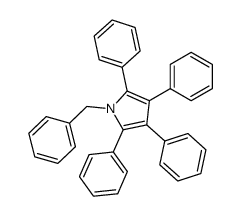 1-benzyl-2,3,4,5-tetraphenylpyrrole结构式