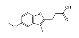 2-(β-carboxyethyl)-3-methyl-5-methoxybenzo[b]furan结构式