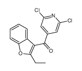 (2,6-dichloropyridin-4-yl)-(2-ethyl-1-benzofuran-3-yl)methanone Structure