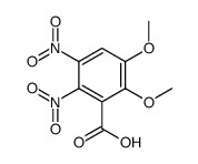 2,3-dimethoxy-5,6-dinitro-benzoic acid Structure