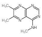 4-Pteridinamine,N,6,7-trimethyl-结构式
