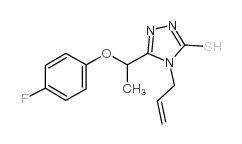 4-烯丙基-5-[1-(4-氟苯氧基)乙基]-4H-1,2,4-噻唑-3-硫醇图片