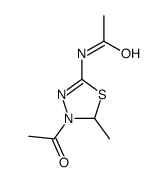 N-(3-acetyl-2-methyl-2H-1,3,4-thiadiazol-5-yl)acetamide结构式