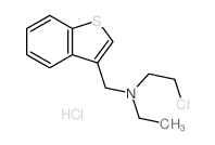 Benzo[b]thiophene-3-methanamine, N- (2-chloroethyl)-N-ethyl-, hydrochloride Structure