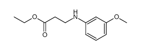 ethyl 3-((3-methoxyphenyl)amino)propanoate Structure