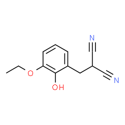 Propanedinitrile, [(3-ethoxy-2-hydroxyphenyl)methyl]- (9CI) Structure