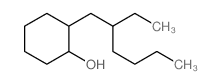 Cyclohexanol,2-(2-ethylhexyl)-结构式