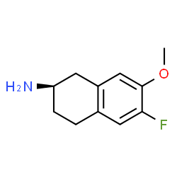 2-Naphthalenamine,6-fluoro-1,2,3,4-tetrahydro-7-methoxy-,(2R)-(9CI) Structure