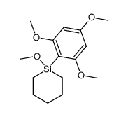 1-methoxy-1-(2,4,6-trimethoxyphenyl)silinane结构式