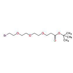 Br-PEG3-C2-Boc结构式