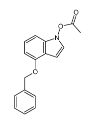 1-acetoxy-4-benzyloxyindole Structure