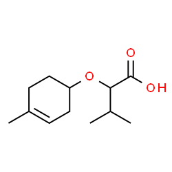 Butanoic acid, 3-methyl-2-[(4-methyl-3-cyclohexen-1-yl)oxy]- (9CI) structure