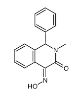 (E)-1-phenyl-4-(hydroxyimino)-2-methyl-1,4-dihydro-3(2H)-isoquinolinone结构式