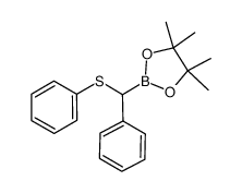 pinacol phenyl(phenylthio)methaneboronate结构式