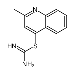 Carbamimidothioic acid, 2-methyl-4-quinolinyl ester (9CI)结构式