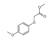 methyl 2-(4-methoxyphenoxy)acetate结构式