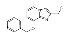 8-BENZYLOXY-2-CHLOROMETHYL-IMIDAZO[1,2-A]PYRIDINE structure