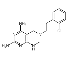 8-[2-(2-chlorophenyl)ethyl]-2,4,8,10-tetrazabicyclo[4.4.0]deca-1,3,5-triene-3,5-diamine Structure