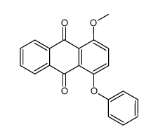 1-methoxy-4-phenoxy-anthraquinone结构式