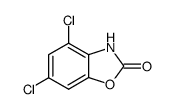 4,6-dichlorobenzoxazolin-2-one结构式
