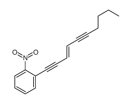 1-dec-3-en-1,5-diynyl-2-nitrobenzene结构式