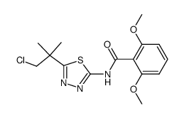N-[5-(2-chloro-1,1-dimethylethyl)-1,3,4-thiadiazol-2-yl]-2,6-dimethoxybenzamide Structure