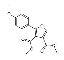dimethyl 2-(4-methoxyphenyl)furan-3,4-dicarboxylate结构式
