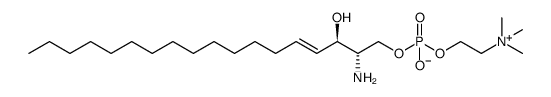D-erythro/L-threo Lysosphingomyelin (d18:1) structure
