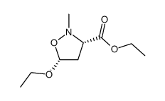 3-Isoxazolidinecarboxylicacid,5-ethoxy-2-methyl-,ethylester,cis-(9CI)结构式