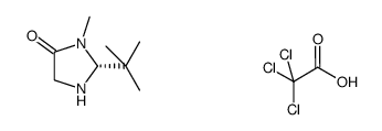 (2R)-2-tert-butyl-3-methylimidazolidin-4-one trichloroacetic acid结构式