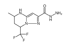 Pyrazolo[1,5-a]pyrimidine-2-carboxylic acid, 4,5,6,7-tetrahydro-5-methyl-7-(trifluoromethyl)-, hydrazide Structure