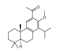 Ethanone, 1-(4bS,8aS)-4b,5,6,7,8,8a,9,10-octahydro-2-methoxy-4b,8,8-trimethyl-1-(1-methylethyl)-3-phenanthrenyl- Structure