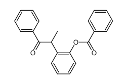 2-(1-oxo-1-phenylpropan-2-yl)phenyl benzoate Structure