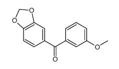 METHANONE, 1,3-BENZODIOXOL-5-YL(3-METHOXYPHENYL)- Structure