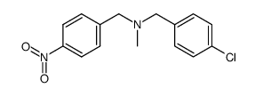 (4-chloro-benzyl)-methyl-(4-nitro-benzyl)-amine Structure