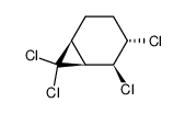 (1α,2β,3α,6α)-2,3,7,7-tetrachlorobicyclo(4.1.0)heptane Structure