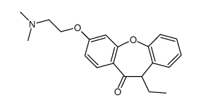7-(2-(dimethylamino)ethoxy)-11-ethyldibenz(b,f)oxepin-10(11H)-one结构式