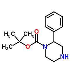 (R)-tert-Butyl 2-phenylpiperazine-1-carboxylate structure