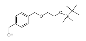 (4-((2-(tert-butyldimethylsilyloxy)ethoxy)methyl)phenyl)methanol结构式