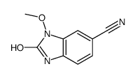(9ci)-2,3-二氢-3-甲氧基-2-氧代-1H-苯并咪唑-5-甲腈结构式