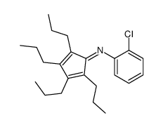 2-CHLORO-N-(2,3,4,5-TETRAPROPYLCYCLOPENTA-2,4-DIENYLIDENE)ANILINE结构式