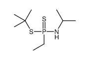 N-[tert-butylsulfanyl(ethyl)phosphinothioyl]propan-2-amine Structure