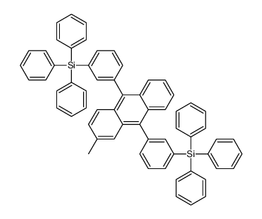 [3-[2-methyl-10-(3-triphenylsilylphenyl)anthracen-9-yl]phenyl]-triphenylsilane Structure