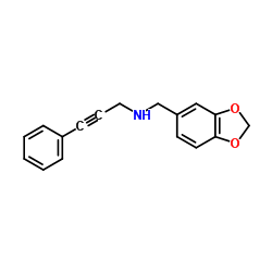 N-(1,3-BENZODIOXOL-5-YLMETHYL)-3-PHENYLPROP-2-YN-1-AMINE picture
