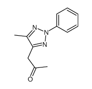 4-acetonyl-5-methyl-2-phenyl-1,2,3-triazole结构式