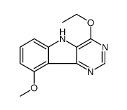 5H-Pyrimido[5,4-b]indole, 4-ethoxy-9-methoxy Structure
