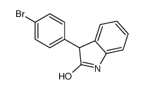 3-(4-bromophenyl)-1,3-dihydroindol-2-one结构式