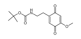 2-methoxy-5-<2-<(tert-butoxycarbonyl)amino>ethyl>-p-quinone结构式